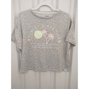 Hurley Crop Top T-shirt Medium Retro Beach